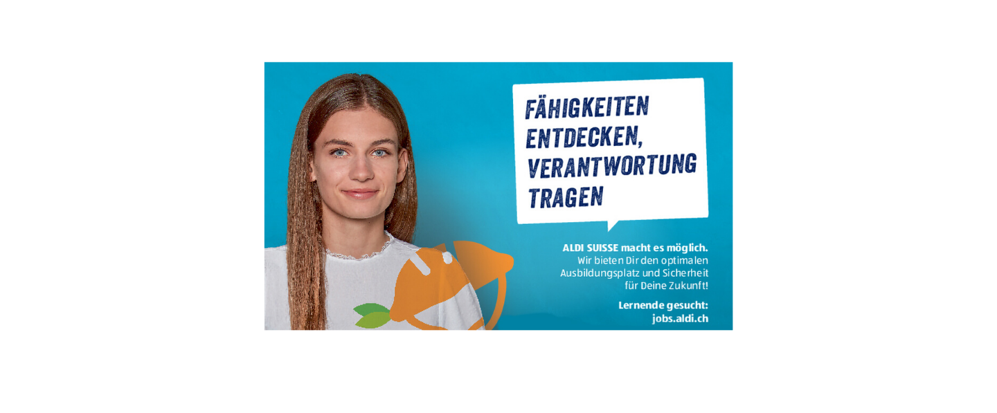 Event ALDI Suisse Schnuppernachmittag KV 12. Februar header